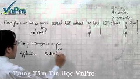 [Bài giảng CCNA  20] - Bài Giảng Access Control List -Phần 3