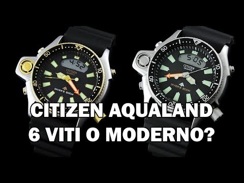 CITIZEN AQUALAND 6 VITI VS JP2000 MODERNO