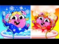 👑Ice and Fire Princess ❄️🔥 Learning Opposites 😊Kids Songs 😻🐨🐰🦁 And Nursery Rhymes by Baby Zoo
