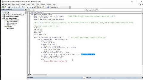 Part 2 - Finite Difference Method in Partial Differential Equation (1-D Heat Equation Application)
