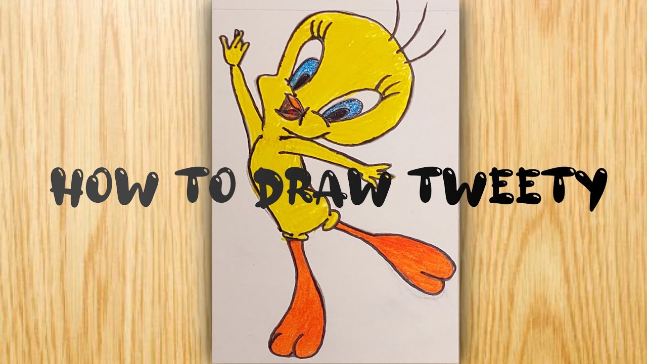How to Draw Tweety Easy Drawing for beginners YouTube