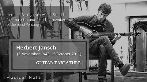 Guitar TAB - Bert Jansch : Moonshine | Tutorial Sheet Lesson #iMn