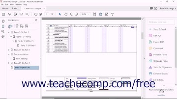 Acrobat Pro DC Assigning Actions to Bookmarks - Adobe Acrobat Pro DC Training Tutorial Course