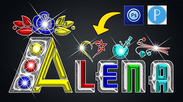 How To Make New Colorful Glass Font With Multicolor Glowing In Ps Touch PixelLab | Zarraq Creation