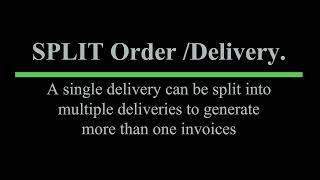 Split Order/Delivery via ISHYIGA ERP