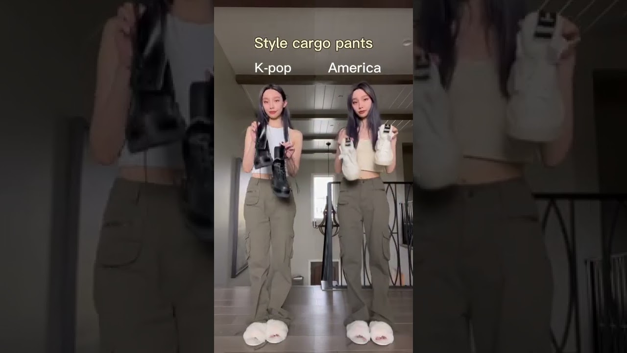 Cargo pants outfits! American or K-pop? 