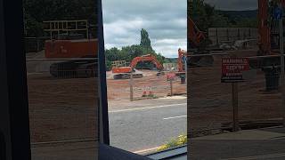 Construction vehicles  - View from the coffee shop ☕️ #construction