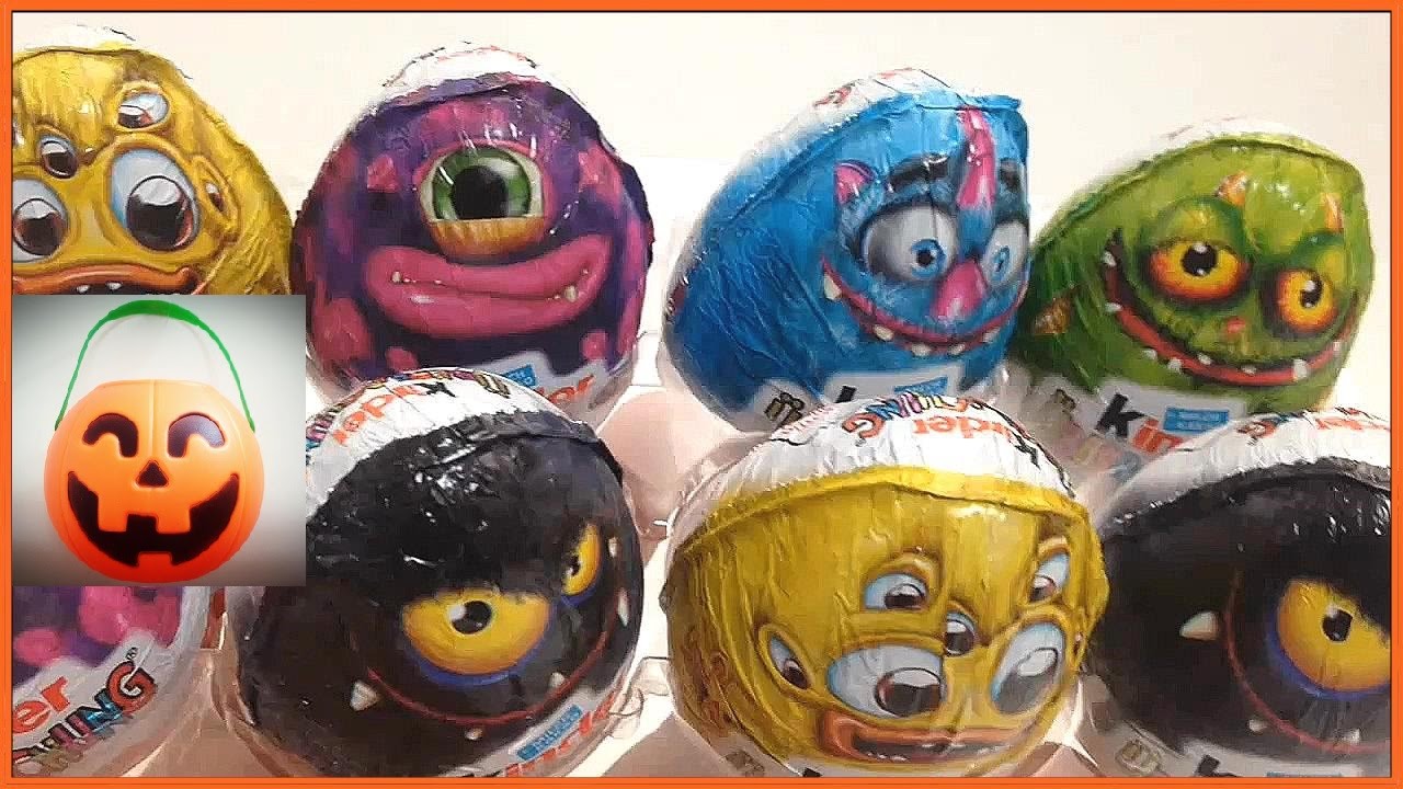 Halloween Monster kinder Joy kinder chocolate Surprise Eggs Toy 