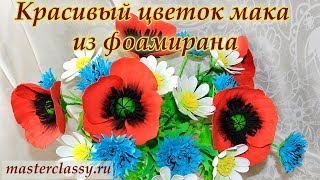 How To Make Foam Poppy Flower Tutorial. Красивый цветок мака из фоамирана своими руками: видео урок How To Make Foam Poppy Flower Tutorial. Красивый цветок мака из фоамирана своими руками: видео урок