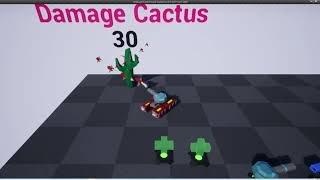 Unreal Engine 4 basic tank projectile Test 4; (Ft. Damage Cactus)