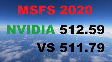 MSFS Microsoft Flight Simulator 2020 - NVIDIA DRIVER 512.59 Vs 511.79 - Performance test - Ultra