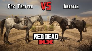 Missouri Fox Trotter (lvl.4) vs Arabian Horse (lvl.4) - Red Dead Online | Best Horse - Speed Test