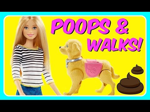 barbie walking dog that poops