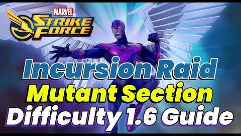 Incursion 1.6 Raid Guide | Mutant Nodes: MAGNETO BLIND WINS! 1.2M Team Level | MARVEL Strike Force