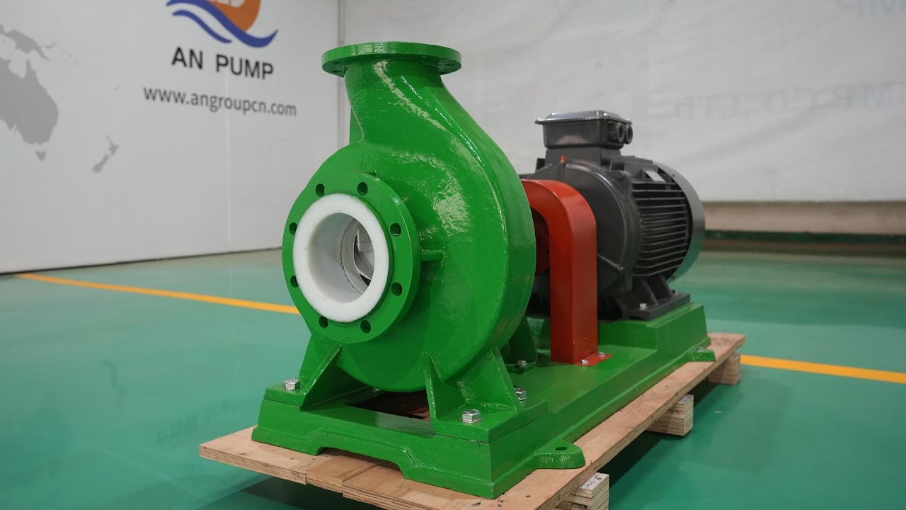 Fluoroplastic Lined End Suction Pump  Corrosion-Resistant Pump for Chemical Applications  - An Pump