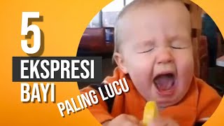 5 Ekspresi Bayi Paling Lucu Saat Pertama Kali Makan Jeruk Lemon