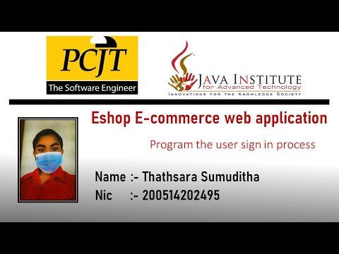 Web project Task 03 | 1st year | Semester 01 | Java Institute | eShop application