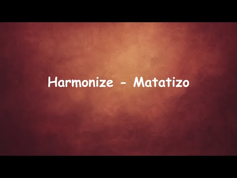 HARMONIZE MATATIZO Lyric Video