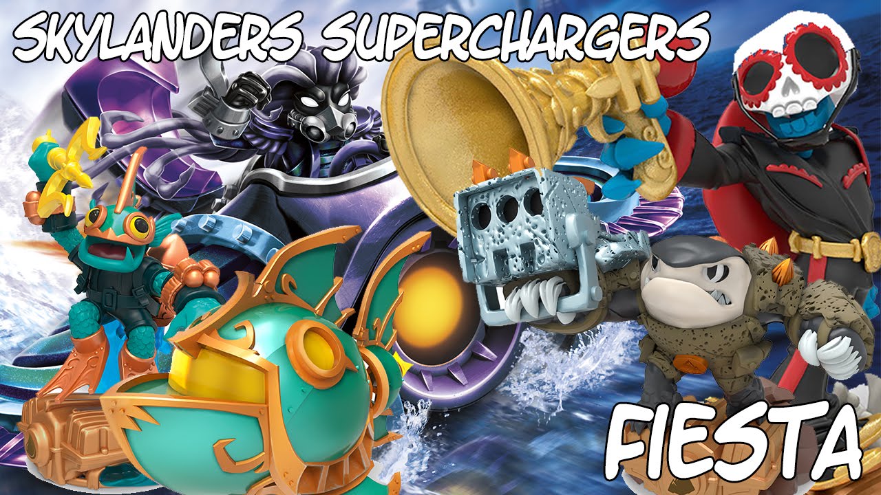 Skylanders SuperChargers Fiesta, Crypt Crusher, Gill Grunt, Terrafin