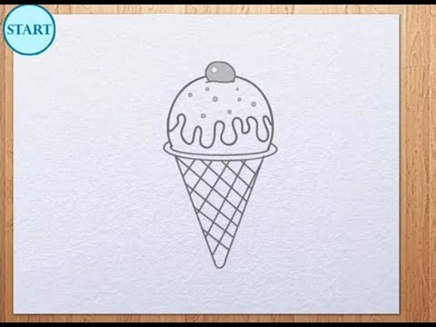 How To Draw Ice Cream Youtube