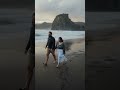 Engagement photos at Piha Beach New Zealand