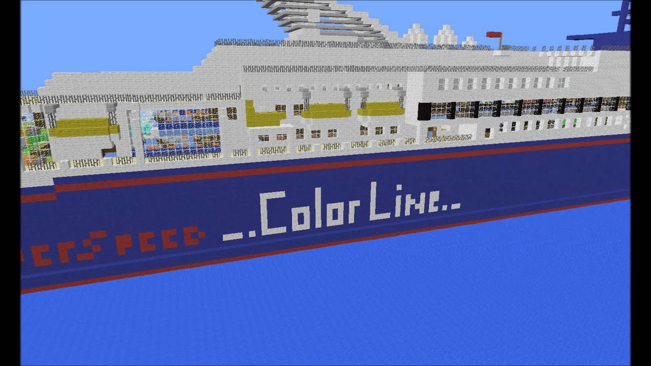 M/S Superspeed Advert [ColorLine][Minecraft][Boat] - YouTube