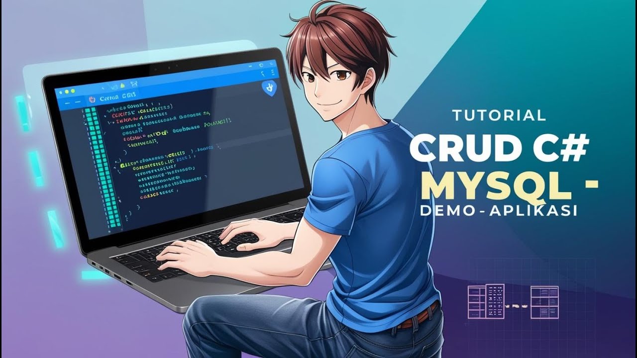 TUTORIAL CRUD C# SEDERHANA MENGGUNAKAN MYSQL - DEMO APLIKASI - YouTube