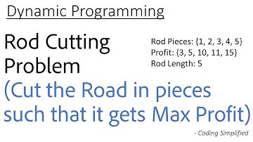 DP - 18: Rod Cutting Problem | Cut the Road in pieces such that it gets Maximum Profit