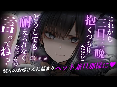 【ヤンデレASMR】獣人に支配された世界で怪我を負ったあなたを助けてくれた獣人お姉さんは牙を隠していたようです【男性向けシチュエーションボイス】