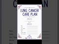 Lung Cancer Nursing Care Plan (NCP) | Complete Case Study | BSc Nursing #shorts #careplan