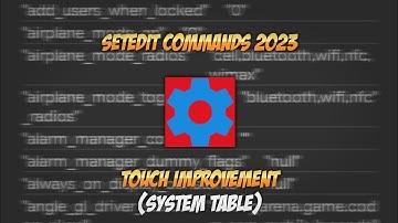 🔧SetEdit - Touch Improvement | Fix Delay & Fast Response