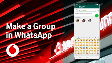 WhatsApp | Create a WhatsApp Group | Android phone | Tech Team | Vodafone UK