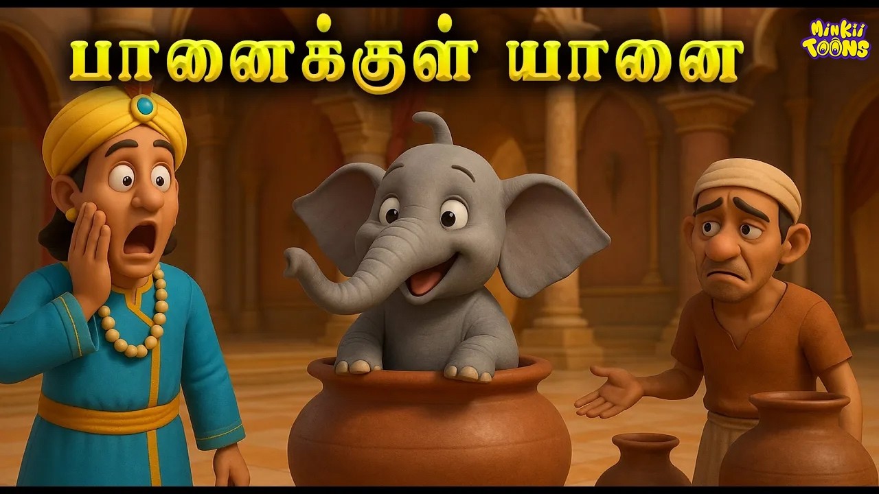 பானைக்குள் யானை | Akbar Birbal Stories Tamil | Tamil Moral Story | Story for Kids | Bed Time Stories
