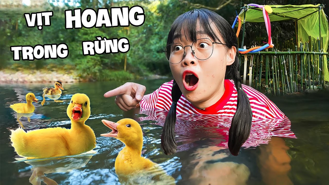 Hà Sam Phát Hiện Đàn Vịt Con Trong Rừng Và Làm Nhà Cho Vịt Bằng Tre Nứa