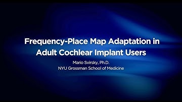 Frequency-Place Map Adaptation in Adult Cochlear Implant Users | Mario Svirsky, Ph.D.