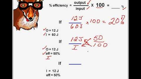 SA Q157 How to rearrange the efficiency formula:  I/O  x  100  = %