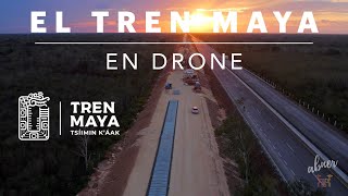 Visitando las obras del Tren Maya 🚄🌴 | Tramo 4 desde el drone 🚀