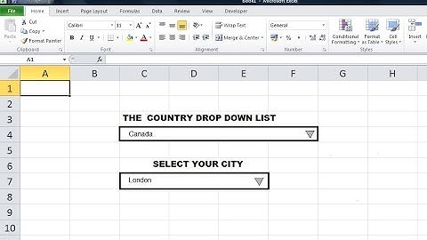 MS EXCEL: Using a little VBA to reset the value of a dependent dropdown list