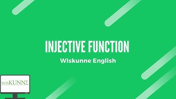 Injections or injective functions