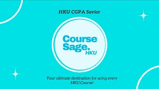 CourseSage HKU - The Ultimate HKU Course Planning Platform