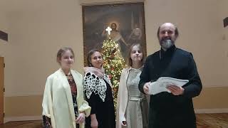Ukrainian Christmas songs in Christ Savior Cathedral, Miami. December 24, 2022.