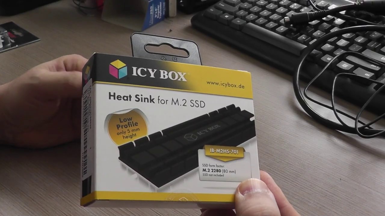 Dissipateur Thermique IcyBox IB-M2HSF-703 Avec Ventilateur - Refroidisseur Actif SSD M.2 NVMe SATA 2280