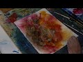 Honesty and Autumn Leaves  Painting tutorial with Jane Betteridge