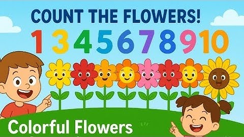 "Count the Flowers | Fun Counting Song for Kids | Learn Numbers 1 to 4"