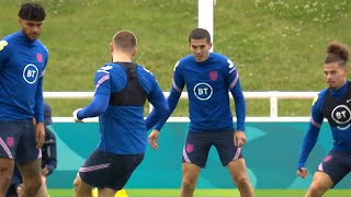 England Squad Train At St George's Park Ahead Of Euro 2020 Semi-Final Against Denmark