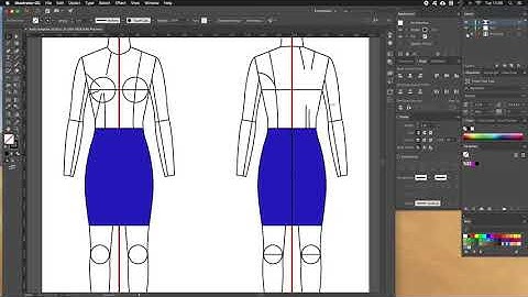 4  ES121 Designing technical drawings (basic skirt) using Adobe Illustrator
