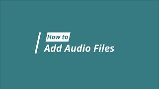 How to Add Audio Files | E Learning | Bonifon ERP
