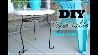 Hey guys! Welcome back! I wanted to share with you how to make a very easy patio table or side table. I been looking for a patio 