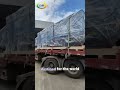 🎥 A massive truck, over 10 meters long, fully loaded with mobile compressors