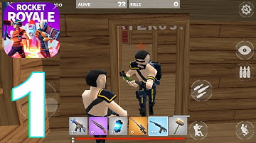 Rocket Royale PvP Survival Gameplay Walkthrough Part 1 (IOS/Android)